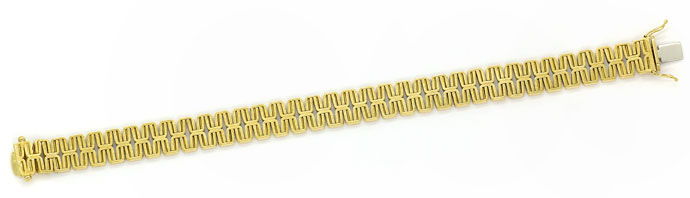 Foto 1 - Massives Design-Armband im Fantasie Muster 585 Gelbgold, K2725